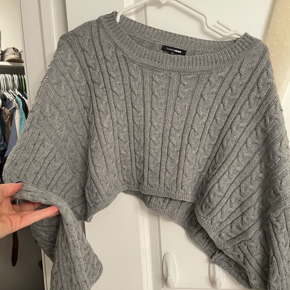 Cropped green sweater - Picture 2 of 3